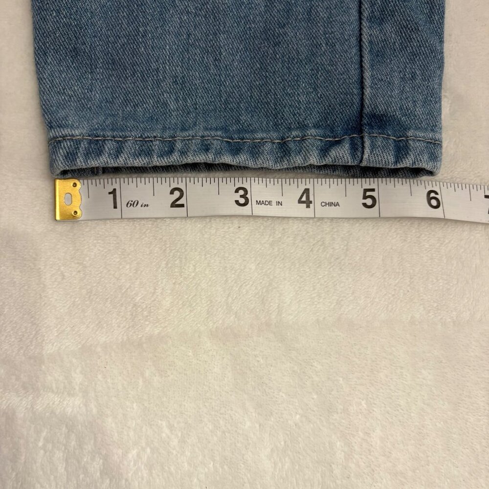 Distressed Blue High-Waisted Mom Jeans By Elite Jeans Size 7/28 - Picture 10 of 11